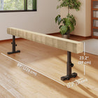 Soozier Adjustable Balance Beam Gymnastics Beam with Wheels for 6+ Years-With two wheels, it can be easily moved at home or in the gym 