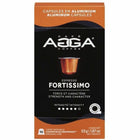 Agga Fortissimo Nespresso Compatible Capsules - Dark - 10 Pack-Compatible with Nespresso OriginalLine - Dark - Capsule - Fortissimo - Kosher - 10 / Box