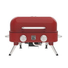 Kenmore 2 Burner Retro Tabletop Gas Grill - Red-304 Stainless Steel Burners - U shape.
