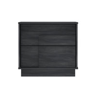 Manhattan Comfort Horizon 21.7" Modern Nightstand - Charcoal Grey-Modern Nightstand for Bedroom and Living Room Use