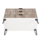 Manhattan Comfort DUMBO 35.19" Modern Dresser - White and Grey-10