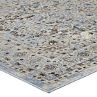Modway Elqenna Ornate Vintage Floral Turkish Area Rug - 5 ft W x 8 ft L - Blue/Cream-Long-Lasting Material