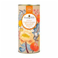 Grandma Wild's All Butter English Orange Marmalade Biscuits in Botanical Floral Tube - 150 g-Made with 26% salted sweetcream butter