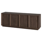 Hudson&Canal Morse Rectangular TV Stand for TV's up to 75" - Alder Brown-The top has a weight capacity of 75 lb, lower shelves can hold 25lbs each