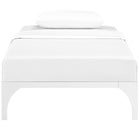 Modway Ollie Twin Bed Frame - White-Non-Marking Foot Pads