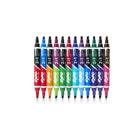 Expo 2in1 Low Odour Dry Erase Markers - Chisel Tip - 16 Assorted Colours - 8 Pack-Bold, highly visible ink makes it easy to add emphasis and stay organized