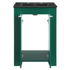 Modway Maybelle 24" Bathroom Vanity - Green/Black-Ceramic Sink Basin