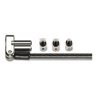 Kensington Universal 3-in-1 Keyed Laptop Lock-Patented anti-pick Hidden Pin technology resists tampering and offers peace-of-mind. 1.8m (6 ft.) cable with plastic sheath delivers cut and theft resistance.