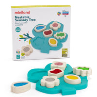 Miniland Feel to Learn: Nestable Sensory Tree-A game that fosters early sensory stimulation, eye-hand coordination, spatial vision and logic