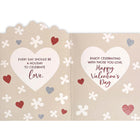 Rosedale Gold Valentine's Day Greeting Cards/Envelopes - 5-1/2" x 8" - Glitter Hearts - 6 Pack-Printed on premium uncoated paper
