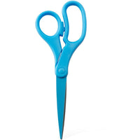 JAM Paper Multi-Purpose Precision Scissors - 8" - Blue-All-Purpose Straight Blade Scissors | Colour: Bright Blue