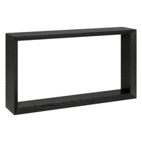 Hudson&Canal Osmond 55"W Console Table - Black Grain-A modern contemporary design for your entryway, living room, den, and more