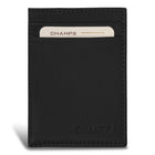 Champs Onyx Leather Mag Hybrid Card Holder - Black-Leather Mag Hybrid Card Holder