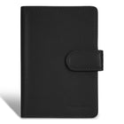 Champs Onyx Leather Passport Case - Black-Leather Passport Case