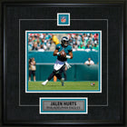 Jalen Hurts Pin & Plate Eagles - Framed Print - 18" x 18"-Premium 8x10 framed