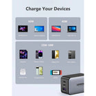 UGREEN 65W GaN Fast Charger - 2x USB-C/1x USB-A-New GaN II Technology: Adopt the latest GaN Tech for better power and performance, which makes the charger smaller in size and lower their operating temperature, without generating excess heat.