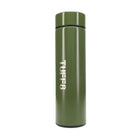 TUFF8 Water Bottle with Temperature Tracker - 500mL - Green-Smart Temperature Sensor, 12H Keep Warm & Cold