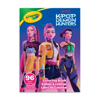 Crayola 96 Page Colouring Book - K-Pop Demon Hunters-K-POP DEMON HUNTERS COLOURING BOOK: This Crayola K-Pop Demon Hunters Colouring Book features 96 pages of colouring fun and 1 Sticker Sheet 