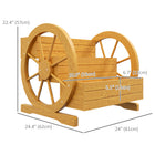 Outsunny 3-Tier Raised Garden Bed - Teak-Drainage holes prevent the garden bed from becoming a pond in heavy rains
