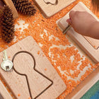 Learn Well Little Looking Shapes - Home-Set of four shapes, 8 pieces: House, Door, Keyhole and Car
