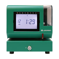Acroprint Heavy-Duty Digital Time Recorder - Green-Great for factories, warehouses or construction sites