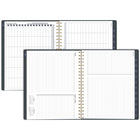 Cambridge 2027 Large Weekly/ Monthly Planner - 11-1/4" x 9" - Denim Blooms - Bilingual-Page size: 11" H x 8-1/2" W
