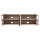 Hudson&Canal Holbrook TV Stand for TV's up to 75" - Alder White-Clean with a soft, dry cloth and no harsh chemicals or abrasive cleaning materials