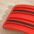 Qaba 32.3" Balance Board, Ended Preschool Learning Montessori Waldorf Toy - Red-Reasonable radian design can prevent children from pressing their fingers 