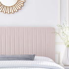 Modway Milenna Channel Tufted Performance Velvet King/California King Headboard - Pink-Dense Foam Padding