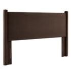 Modway Rael Performance Velvet Queen Headboard - Chocolate Brown-Padded Headboard