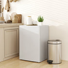 HOMCOM 2.5 cu ft Mini Fridge with Freezer - White-Energy-saving feature consumes only 210 kWh per year