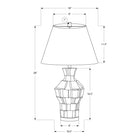 Monarch Specialties 28" H Contemporary Table Lamp - Black Resin / Ivory / Cream Shade-Crafted for durability and longevity and backed by a 2 year limited warranty against any defects, ensuring this decorative lamp remains a staple in your home for years to come