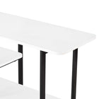 Manhattan Comfort Celine 70.86" Modern Console Table - White-Top Board Made of High Quality Manufactured Wood with Veneer