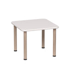 Beleduc Furniture - Santino Classroom Square Table -  60 L x 60 W cm - White-Square table for schools, daycares, playrooms and homes