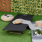 Outsunny Lightweight Camping Cot for Adults-Taut fabric camping cot so you can sleep comfortably