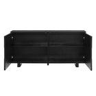Modway Foundry Woven Design Buffet Storage Cabinet - 71" - Black-8