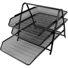 ShoppingAll Mesh 3-Tier Document Tray-STURDY DESIGN: Made of mesh metal, a sturdy base, with solid welding make the document tray last years on end.