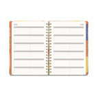 Orange Circle Studio Bold Blossoms Undated Tri-Tab Weekly/Monthly Planner - 9.67" x 7.48" - Assorted Colours - English-5