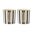 Maxwell & Williams Regency Black Demi Tasse Cup and Saucer - 100 ml - Set of 2 - 2 Pack-Microwave Safe