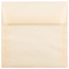 JAM Paper Square Translucent Vellum Invitation Envelopes - 5.5" x 5.5" - Spring Ochre Ivory - 25 Pack (1591909)-Color: Spring Ochre