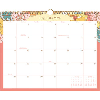 Mead 2024-2025 Caprice Floral Wall Calendar - 14-7/8" x 11-7/8 ...