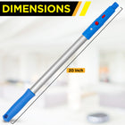 Gritt Commercial 20" Aluminum Pole - 12 Pack-Compatible with all Gritt Commercial squeegees, dusters, and strip washers