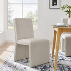 Modway Emory Fabric Upholstered Dining Side Chair - Salt-Non-Marking Floor Glides