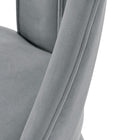 Manhattan Comfort Neda 20.87" Modern Velvet Upholstered Dining Chair - Grey-Classic "T" Back Design for Style and Breathability
