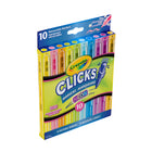 Crayola Clicks Retractable Markers - Neon - 10 Pack-10 NEON COLOURS: Brighten up your artwork with 10 vibrant neon shades that pop off the page. Perfect for adding a bold, electrifying touch to any project