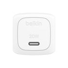 Belkin 20 W Wall Charger with USB-C to USB-C Cable - 1 m-Durable & travel ready: This Belkin Wall Charger is made with durability in mind and features foldable prongs for a convenient, travel-ready design. Compact and lightweight, it's the perfect charger for home, office, or travel