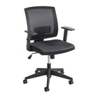 Safco Mezzo Task Chair-Mesh back for breathability and upholstered seat