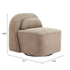Zuo Kakao Swivel Chair - Olive Brown-6
