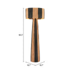 Zuo Gala Floor Lamp - Black/Natural-8