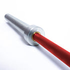 MotionGrey Olympic Barbell - Strength Training Weightlifting Bar for Squats, Deadlifts & Press - Red-Features a 50mm sleeve diameter, compatible with most Olympic weight plates for versatile training